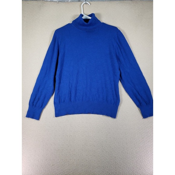 Lalabee Sweater Womens XL Blue Knit Long Sleeve Pullover Turtleneck Casual Wear - Picture 1 of 8